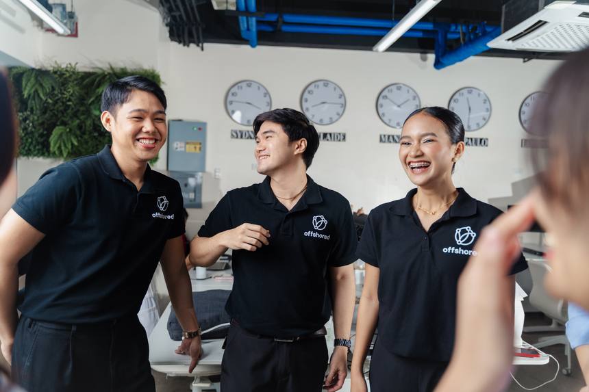 The Offshored team in the Manila office